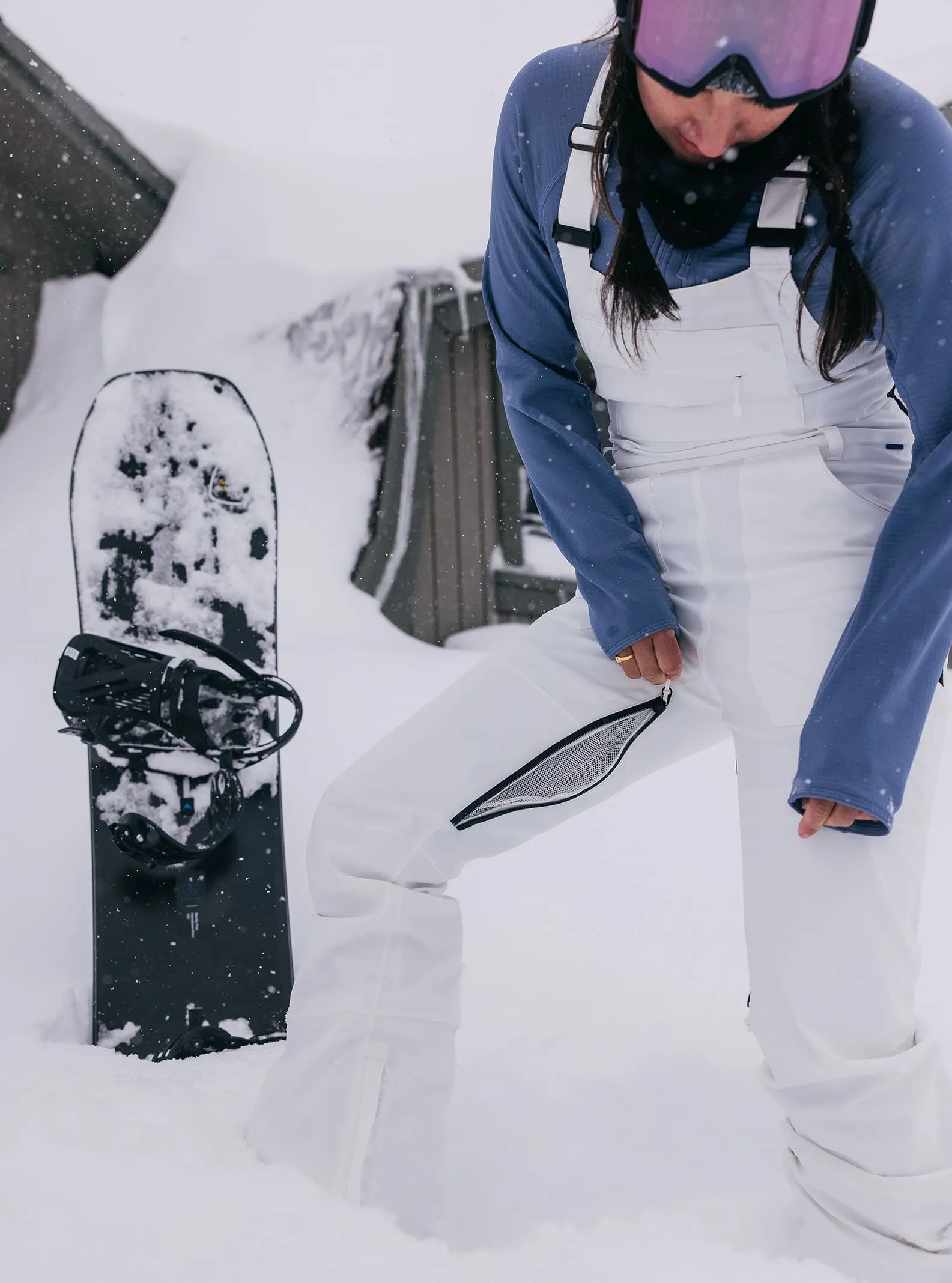 Wmns Avalon Bib Pant | Stout White