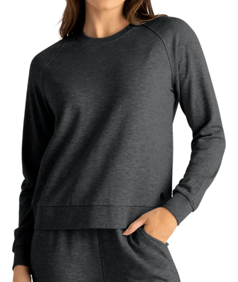 Womens Bamboo Lightweight Fleece Crew