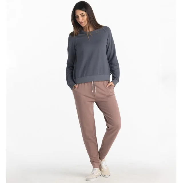 Womens Bamboo Lightweight Fleece Crew