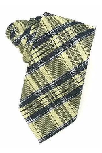 Yellow Madison Plaid Necktie